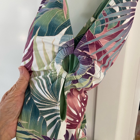 Bleu Rod Beattie Other - Bleu Rod Beattie Multi-Color Leaf Swimsuit Size 10